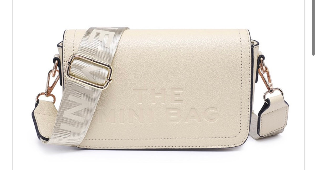 MINI - inspired mini tote crossbody bag - cream