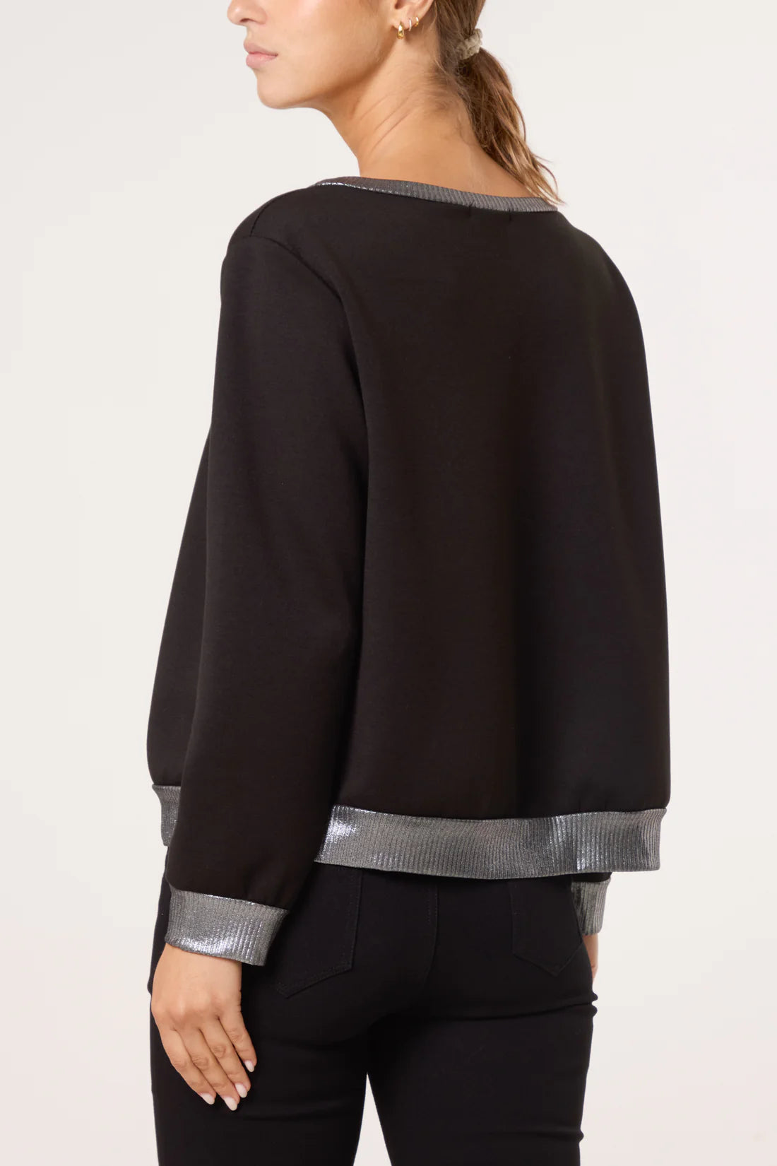 Missumi black silver sweater