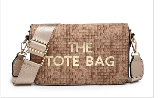 TOTE - inspired tote crossbody bag - brown