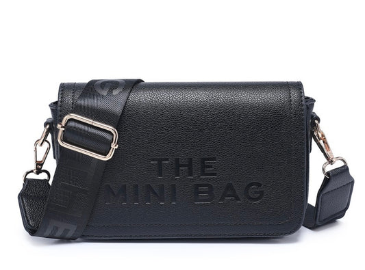 MINI - black inspired mini tote crossbody bag