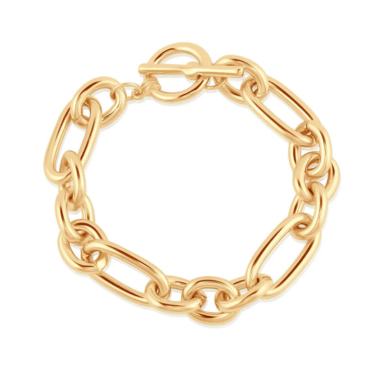 Gold chunky chain bracelet