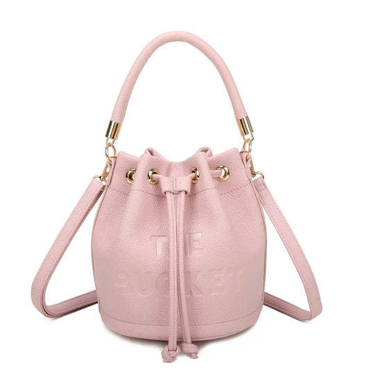 BUCKET - inspired soft pink Bucket bag