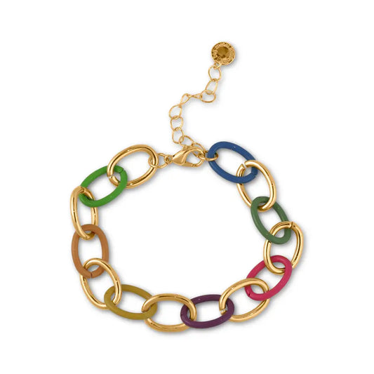 Multi loop chain bracelet