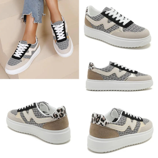 GILL - platform tweed inspired trainer