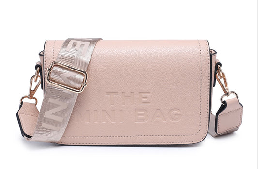 MINI - inspired mini tote crossbody bag - beige/apricot