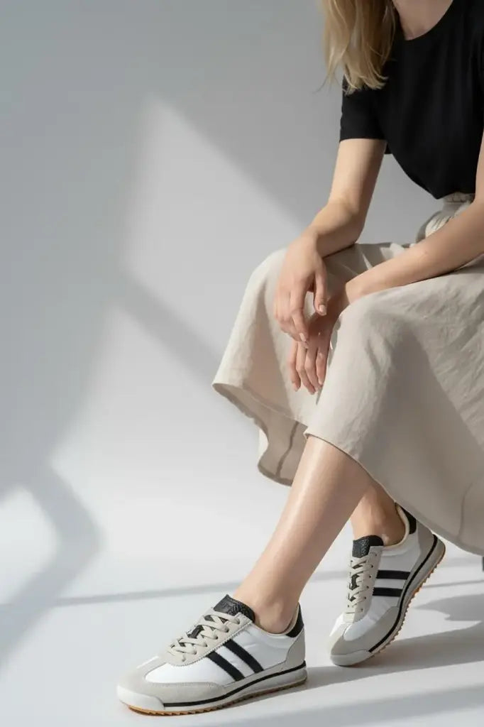 CELIA inspired trainers - white/black