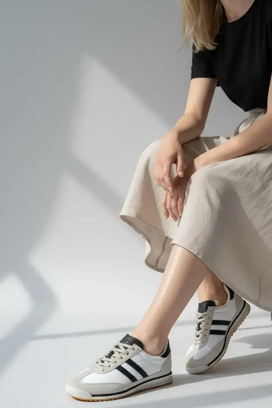 CELIA inspired trainers - white/black