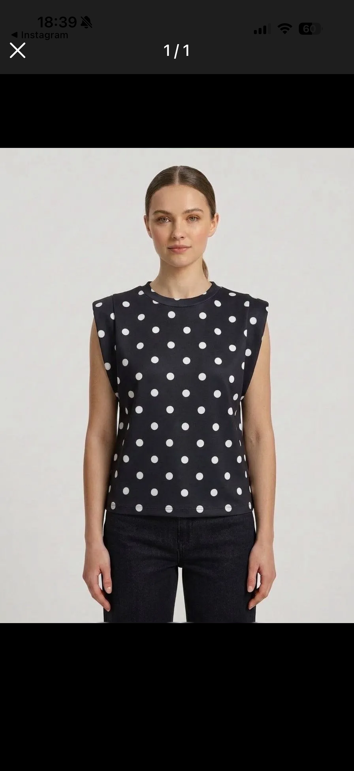 MINNIE polka dot tshirt top - black