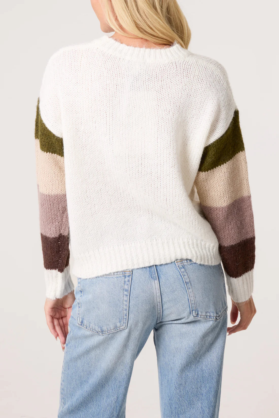 Wild flower knit - khaki/beige